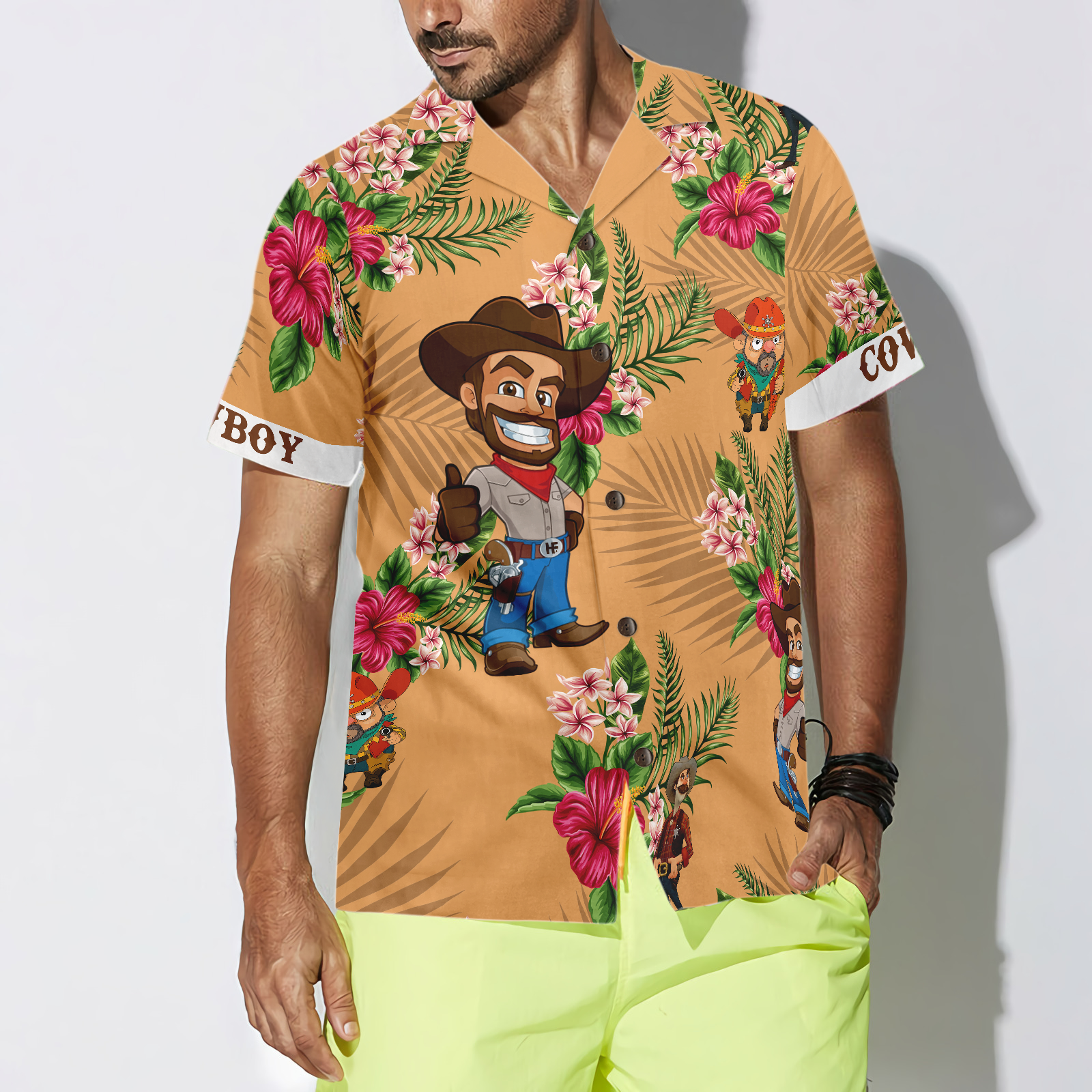 Don't Mess With Cowboy Hawaiian Shirt - Hyperfavor