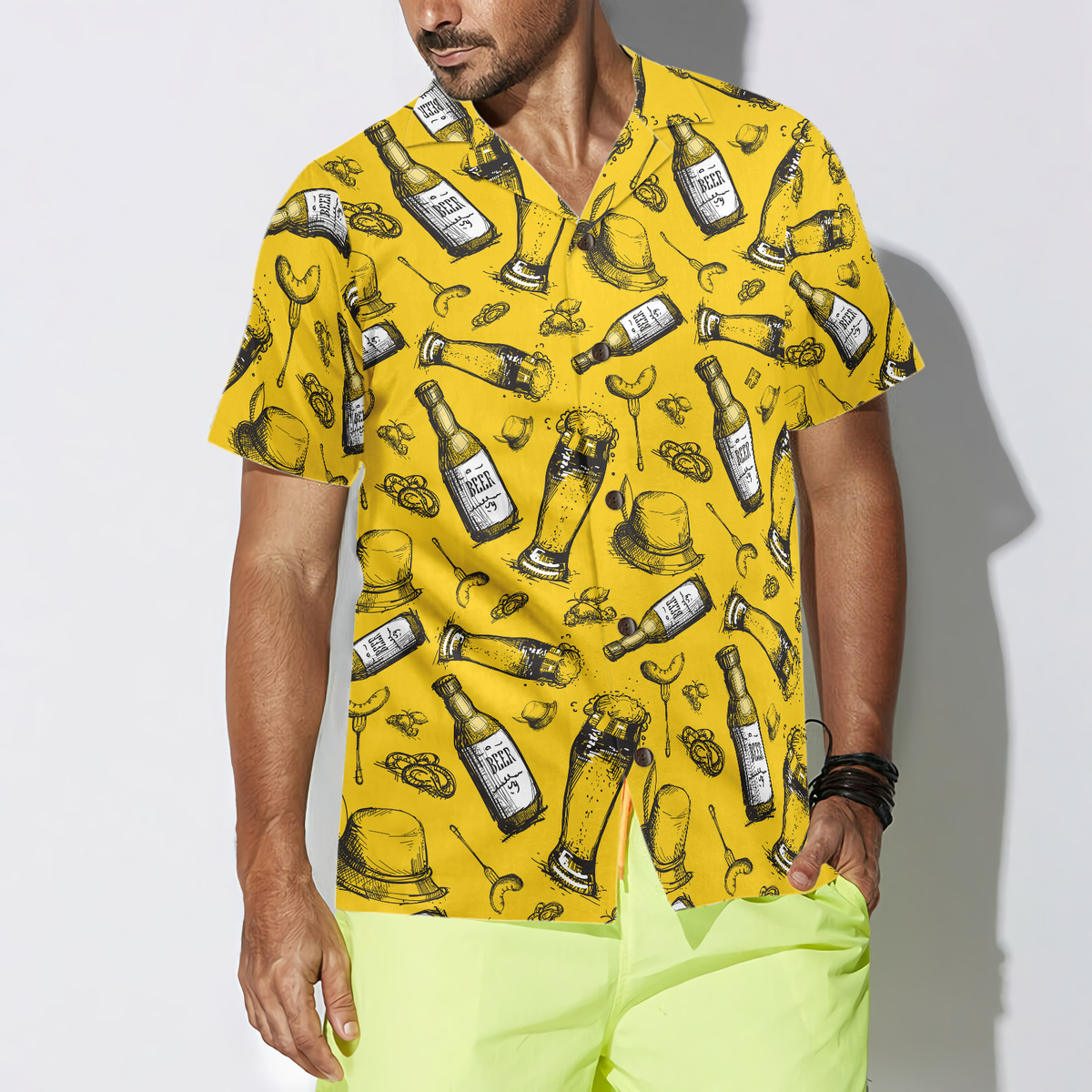 Beer Bottle Hawaiian Shirt - Hyperfavor