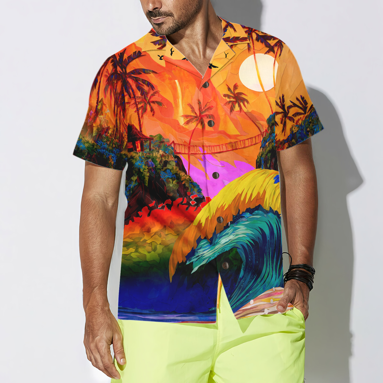 LGBT SUNSET HAWAIIAN SHIRT Hawaiian Shirt - Hyperfavor