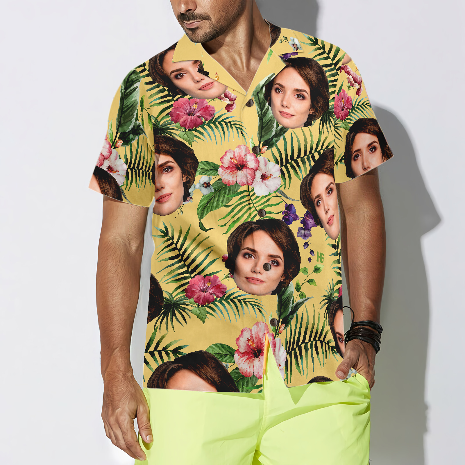 Funny Custom Face 05 Custom Hawaiian Shirt - Hyperfavor