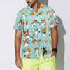 Cartoon Welsh Corgi Hawaiian Shirt, Best Dog Shirt For Corgi Lovers Gifts - Hyperfavor