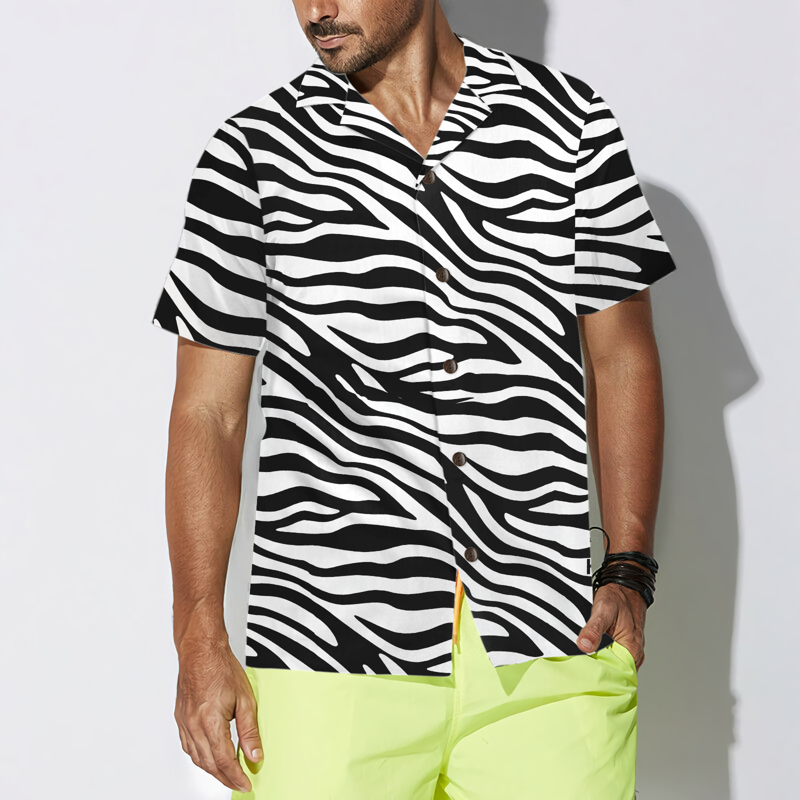 Zebra Pattern Hawaiian Shirt - Hyperfavor