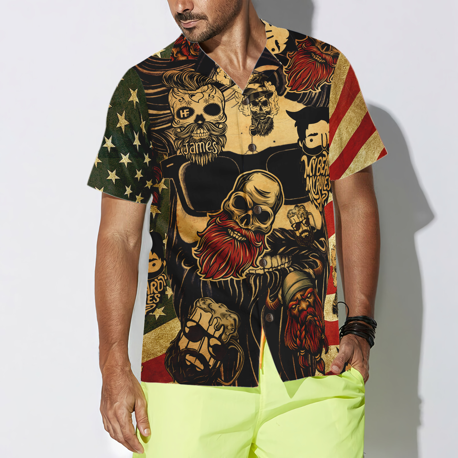 My Beard My Rules Custom Hawaiian Shirt - Hyperfavor