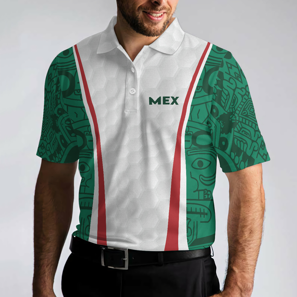 Golf Mexico Retro Polo Shirt, Best Golf Shirt Design For Mexican Lovers, Golf Gift Idea For Male Golfers - Hyperfavor