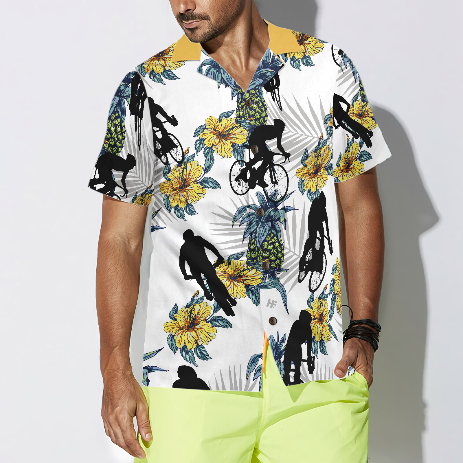 Cycling Ride With Me Custom Hawaiian Shirt - Hyperfavor