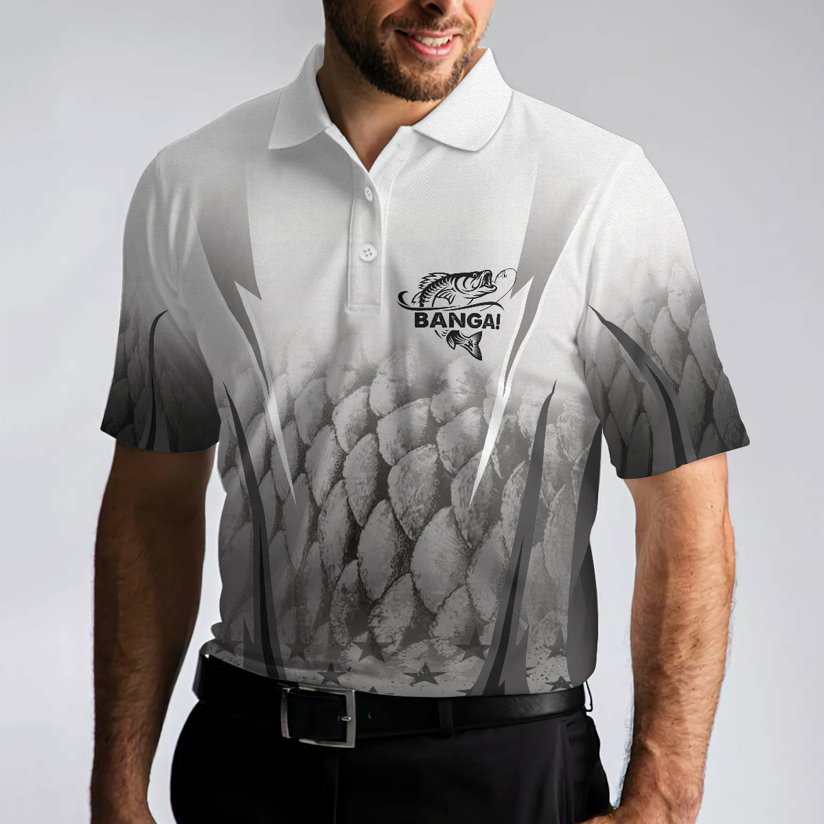 BANGA! Fishing Is Like Dating Golf Polo Shirt, Catch A Keeper Polo Shirt, Best Fishing Shirt For Men - Hyperfavor