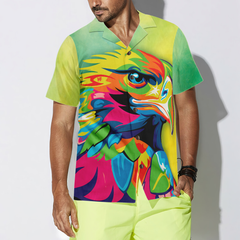 Vibrant American Eagle Shirt Hawaiian Shirt - Hyperfavor