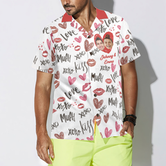 Piggy-back Couple Scupidity Love Custom Hawaiian Shirt - Hyperfavor