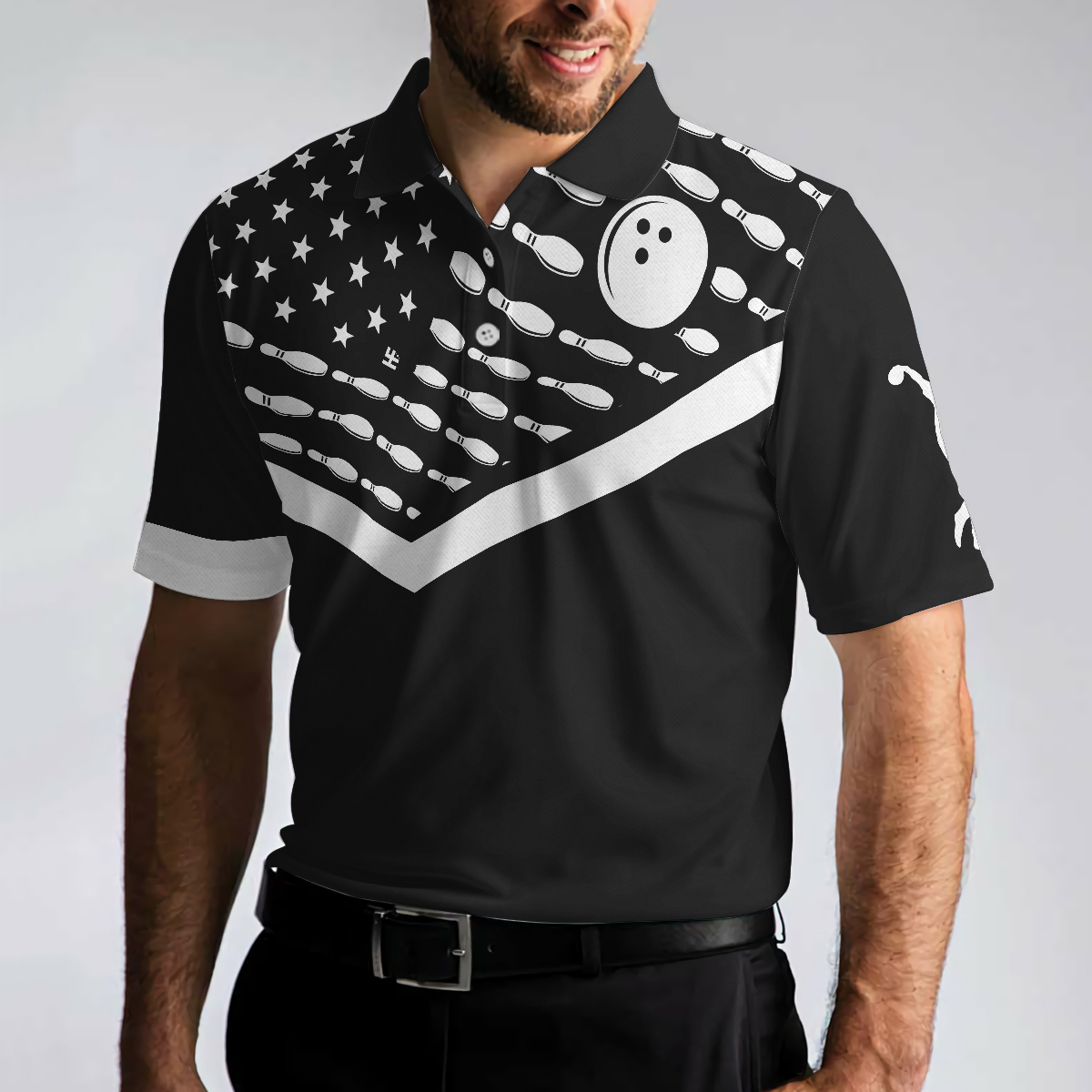 Spear Swear Drink Repeat Bowling Polo Shirt - Hyperfavor