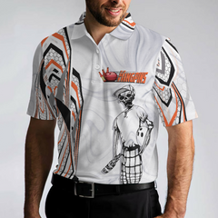 My Drinking Team Has A Bowling Problem Polo Shirt, Skeleton Bowling Player Polo Shirt, Funny Bowling Shirt For Men - Hyperfavor