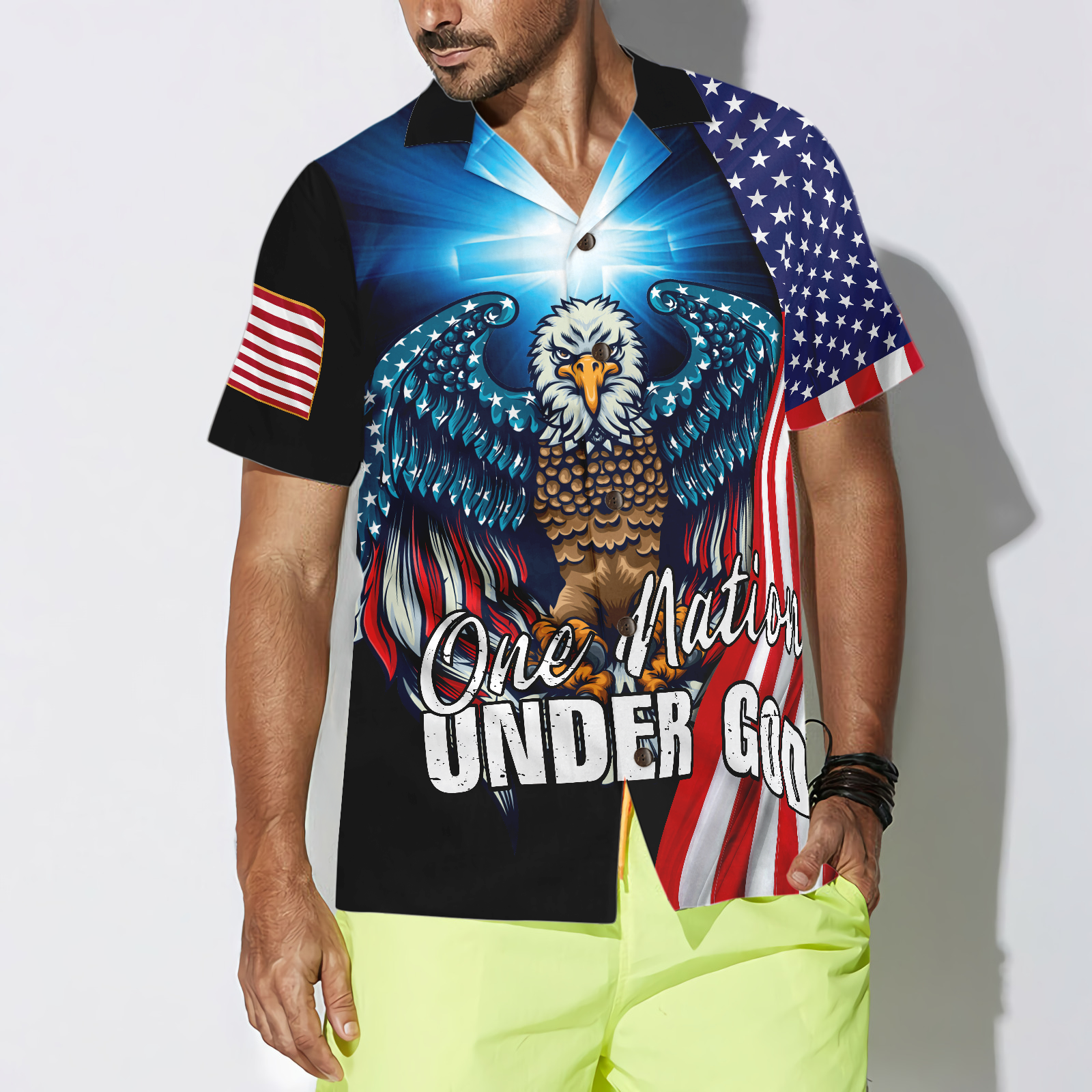 One Nation Under God Hawaiian Shirt - Hyperfavor