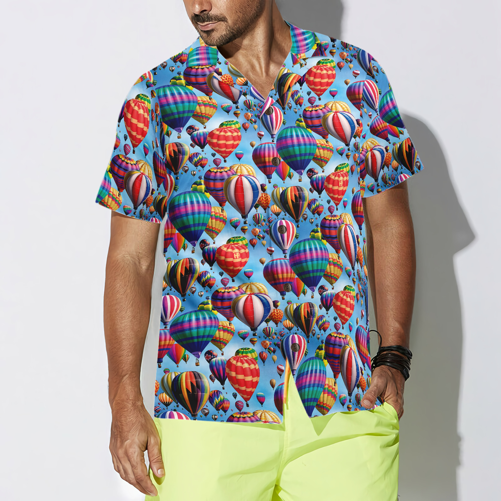 Hot Air Balloon Hawaiian Shirt - Hyperfavor