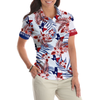 Texas Proud Short Sleeve Women Polo Shirt - Hyperfavor