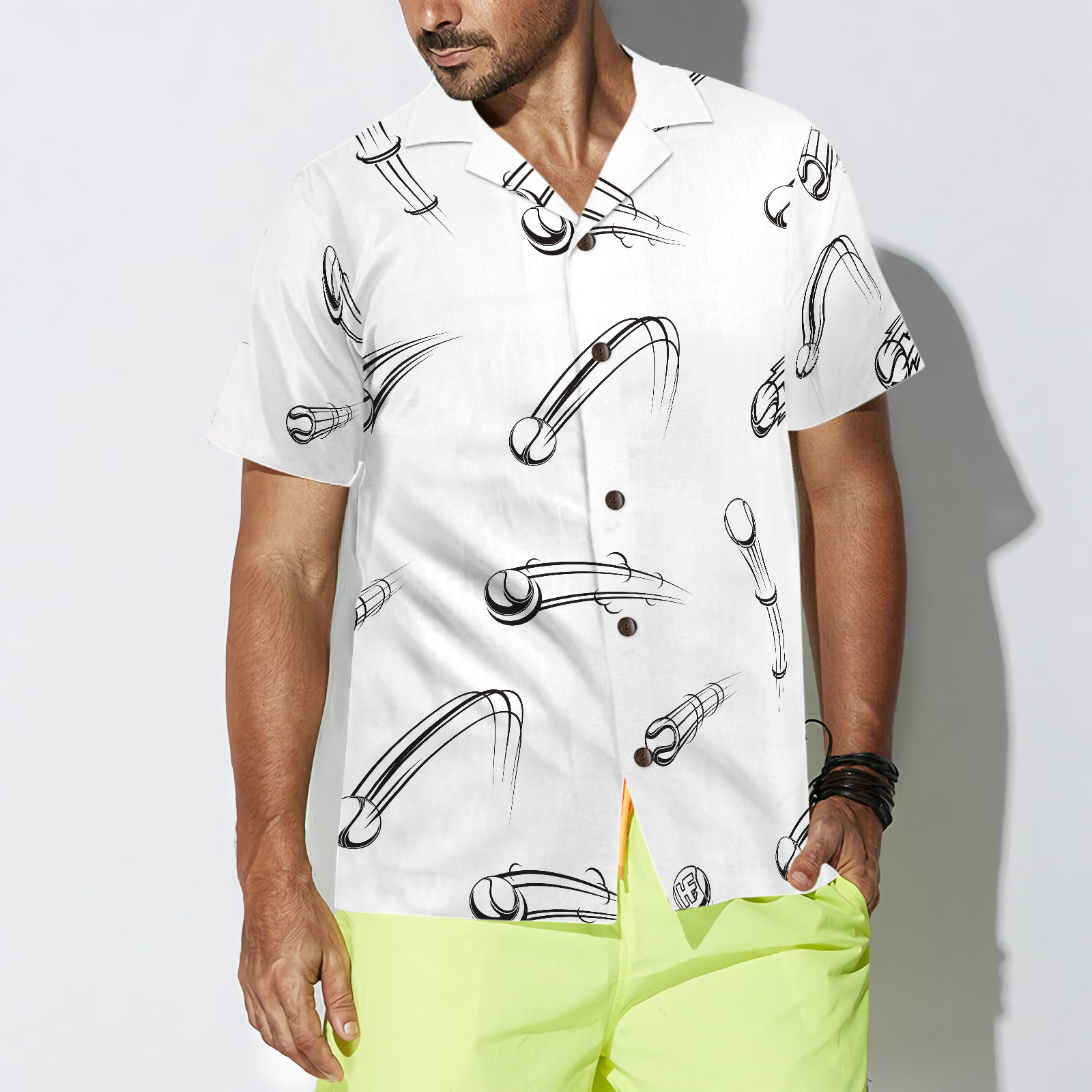 Respect All Fear None Tennis Hawaiian Shirt - Hyperfavor