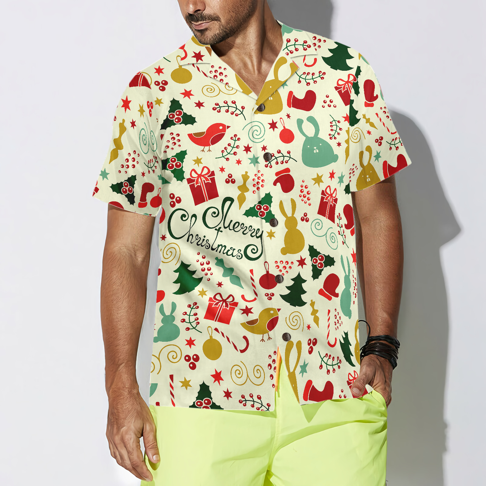 Merry Christmas Pattern 4 Hawaiian Shirt - Hyperfavor