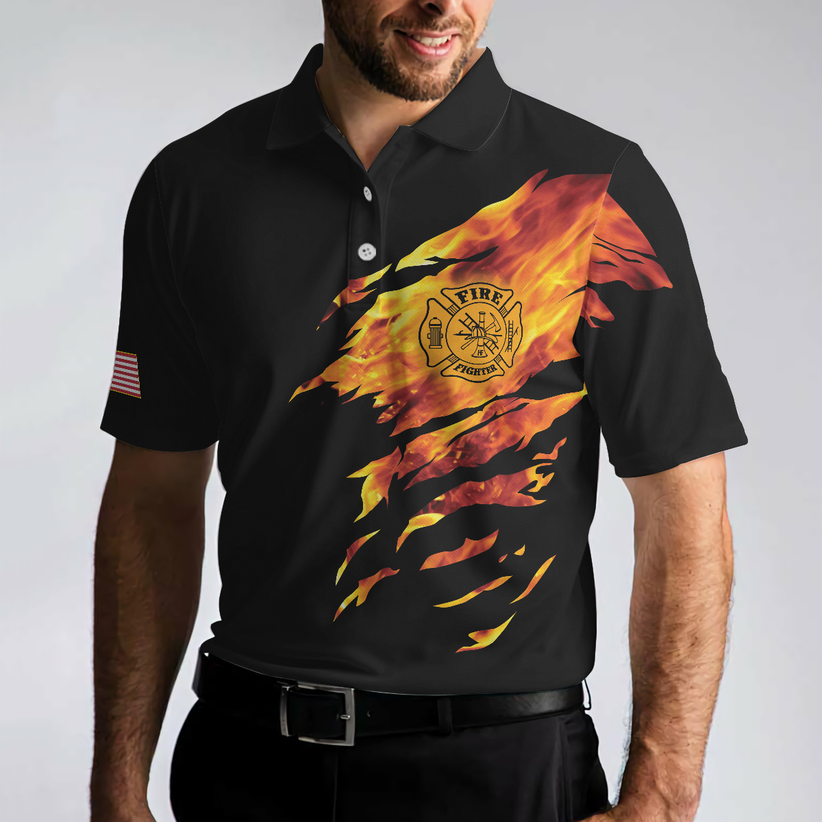 Firefighter My Craft Allows Me To Save Anything Polo Shirt, Skull Firefighter Shirt For Men - Hyperfavor