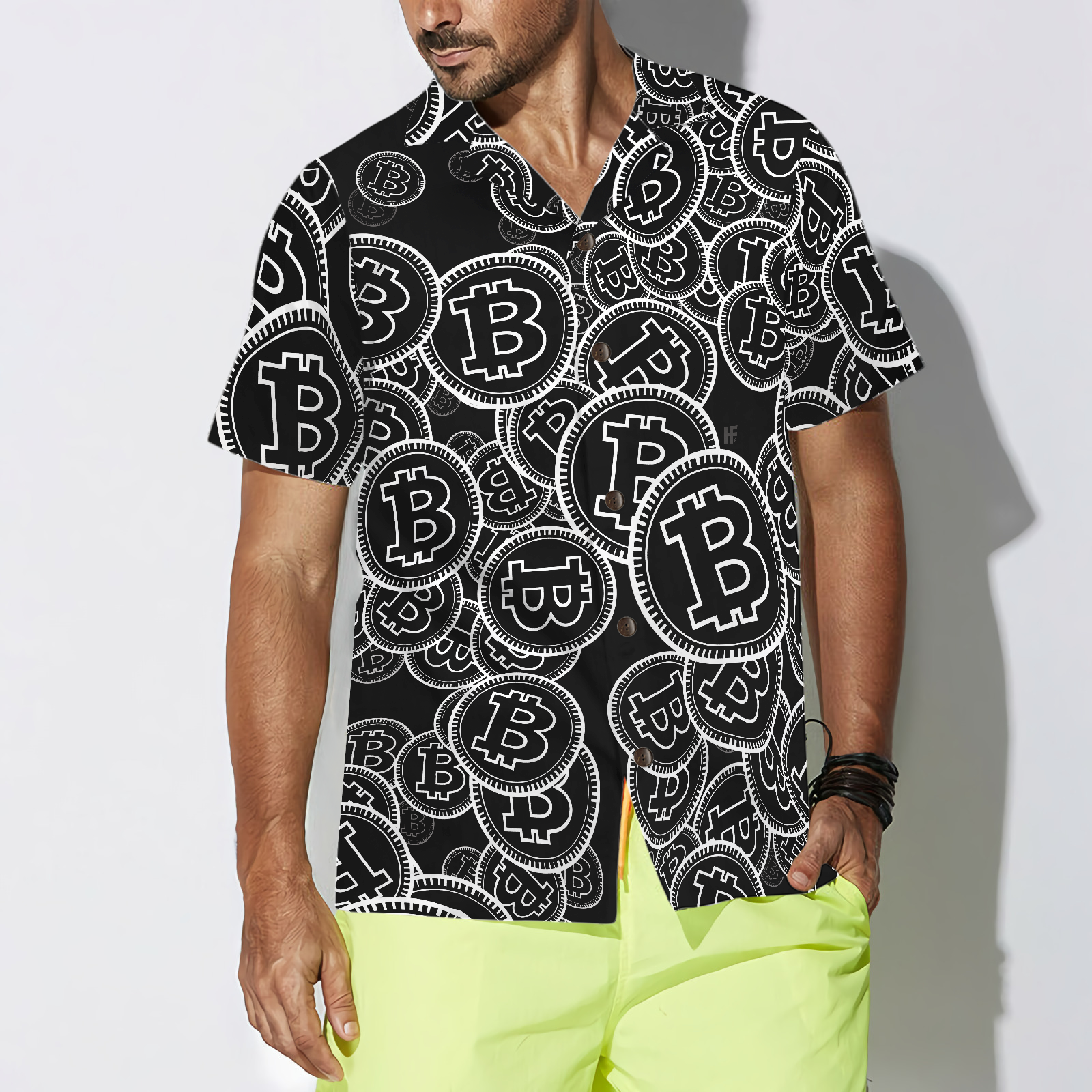 Digital Bitcoin Crypto Hawaiian Shirt - Hyperfavor