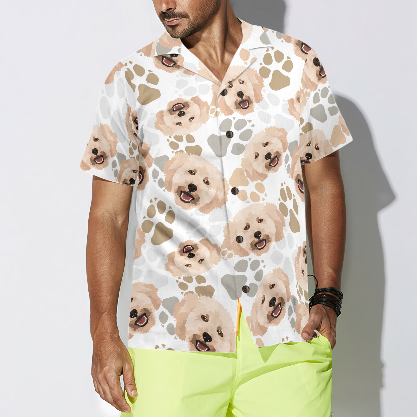 Poodles & The Paws Hawaiian Shirt - Hyperfavor