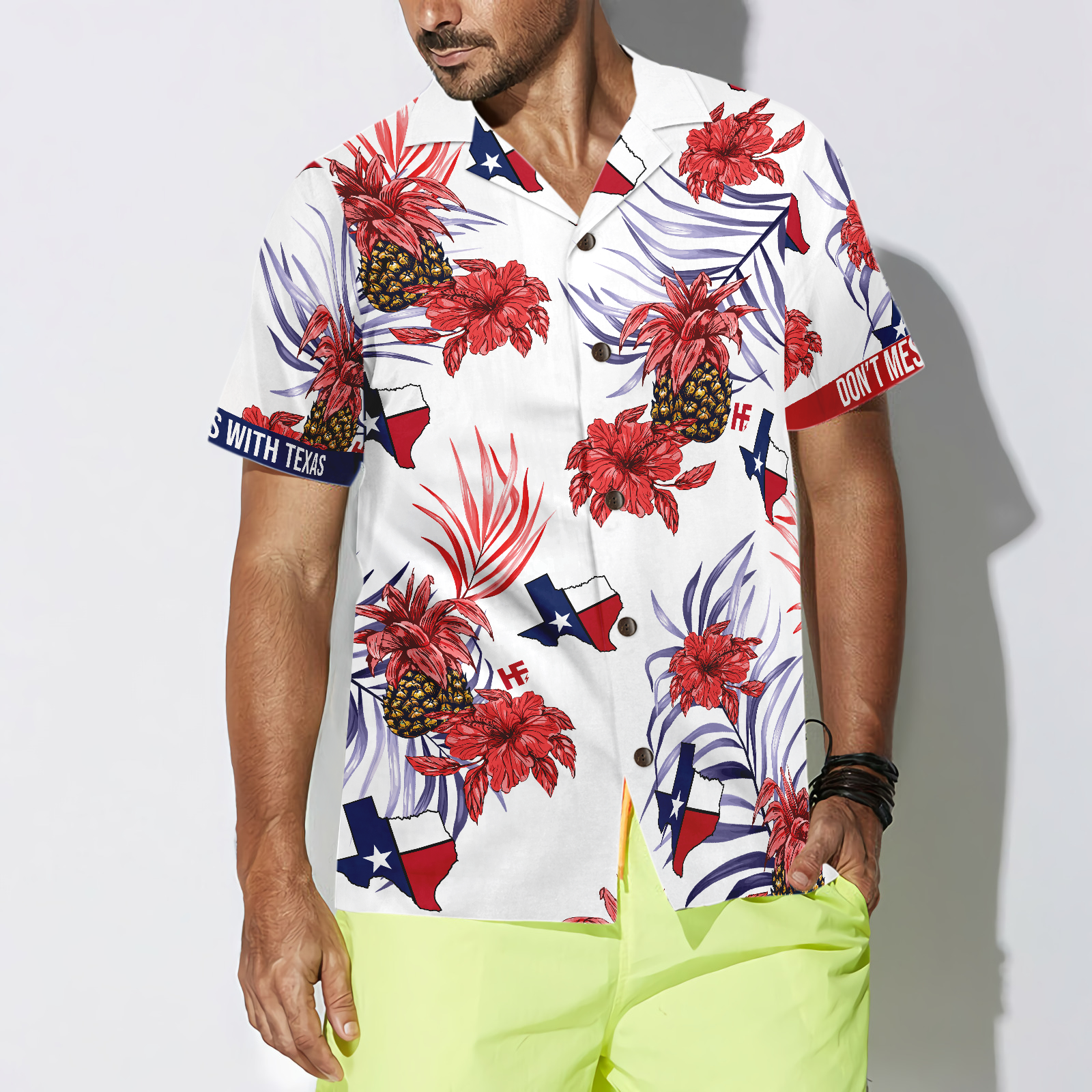 Pineapple Texas Pround Hawaiian Shirt - Hyperfavor