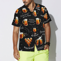 Beer Born To Drink Hawaiian Shirt - Hyperfavor