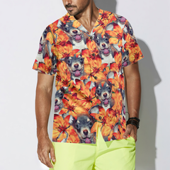 Chihuahua Puppies And Summer Flowers Hawaiian Shirt - Hyperfavor