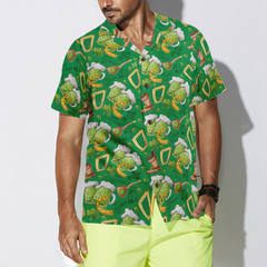 Happy Saint Patrick's Day Ireland Proud Pattern 1 Hawaiian Shirt - Hyperfavor