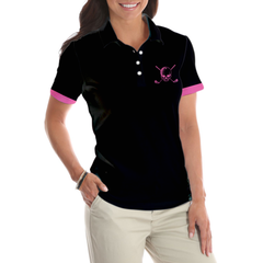 Golf Skull Women Shirt Short Sleeve Women Polo Shirt - Hyperfavor