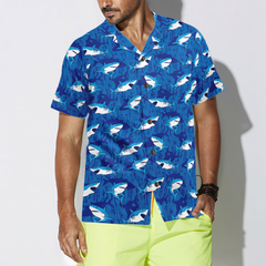 Shark Pattern 03 Hawaiian Shirt - Hyperfavor