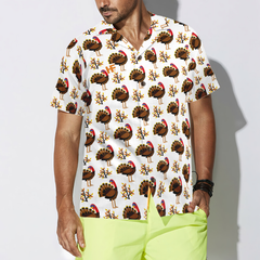 Autumn Cute Turkey Birds Hawaiian Shirt - Hyperfavor