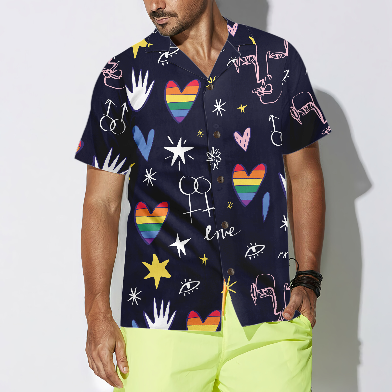 Happy LGBT Hawaiian Shirt - Hyperfavor