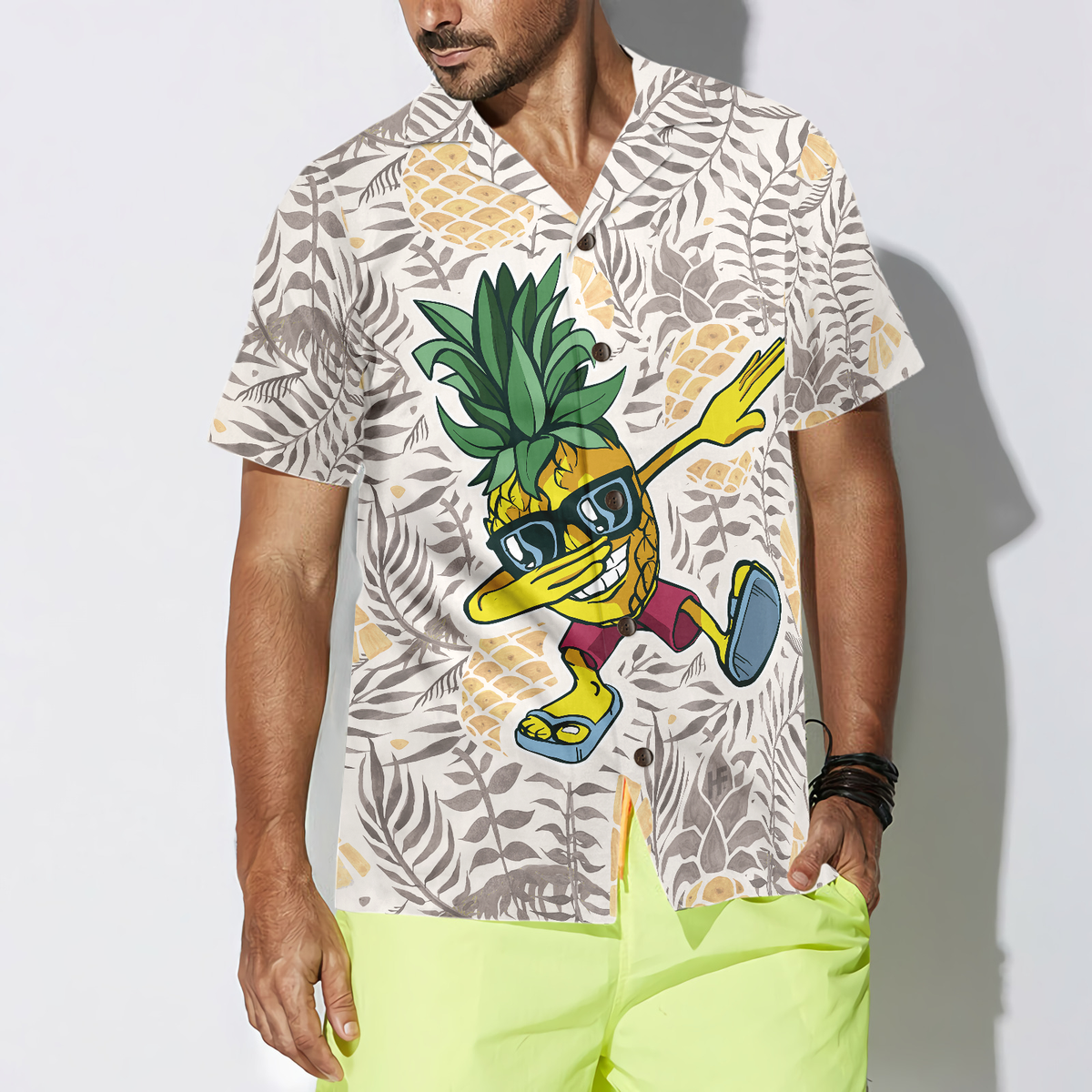 Pineapple Dabbing Hawaiian Shirt - Hyperfavor