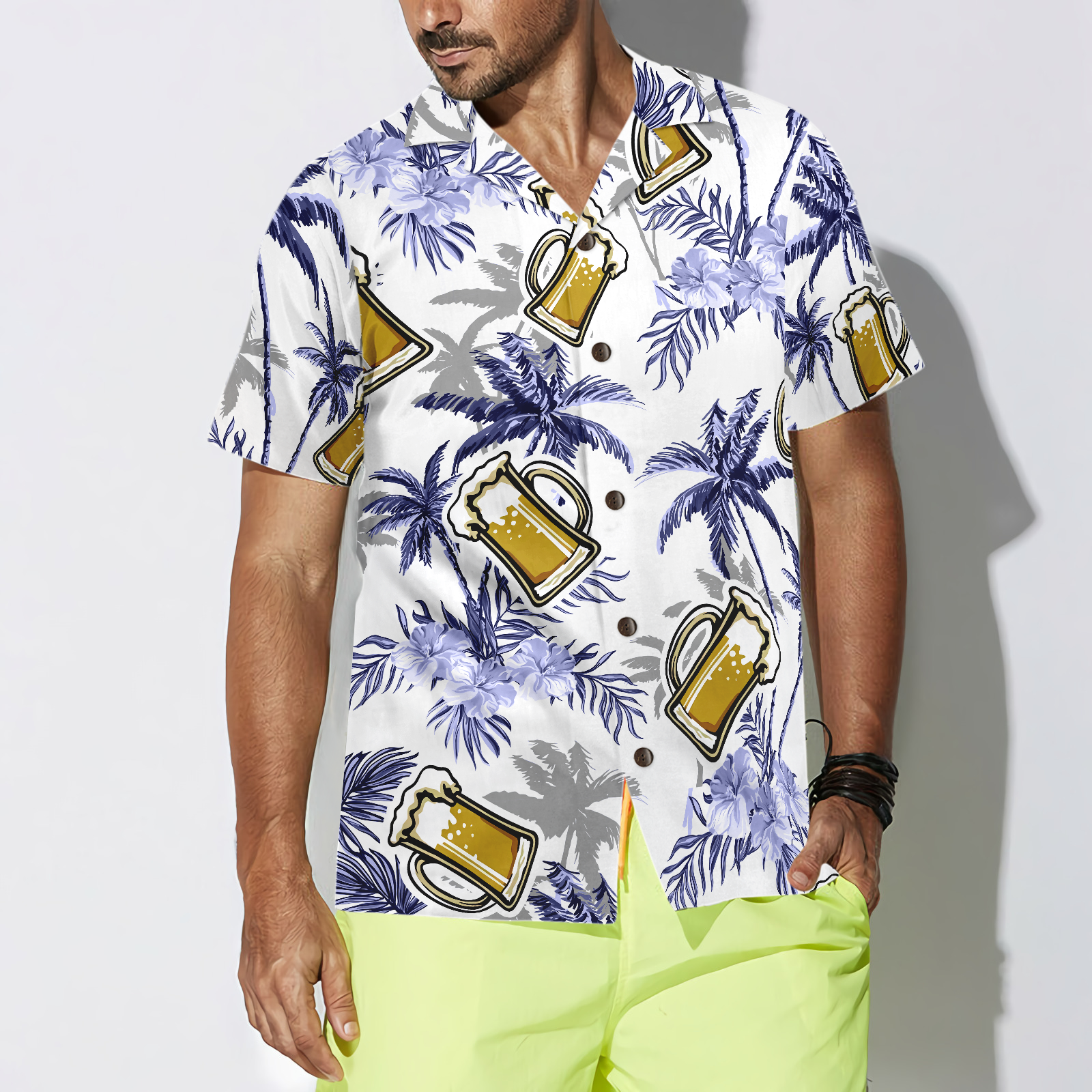 Beer Coconut Tree V1 Hawaiian Shirt - Hyperfavor