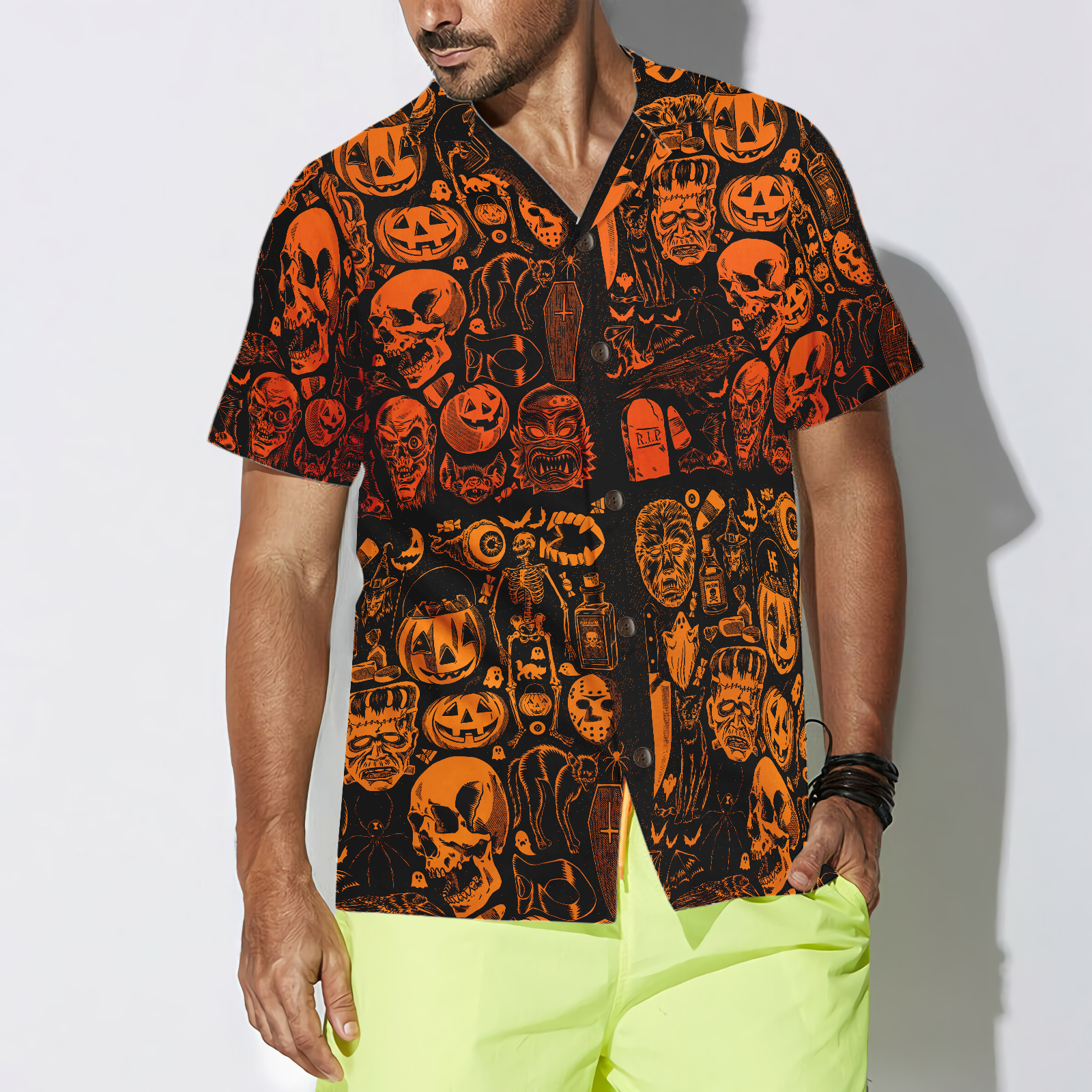 Everyday Is Halloween For Real Hawaiian Shirt - Hyperfavor