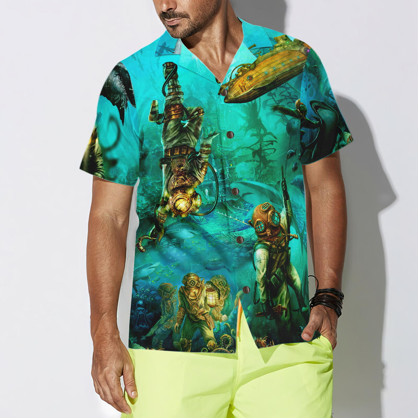 Into The Sea Scuba Diving Hawaiian Shirt - Hyperfavor