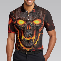 Tucking Fen Pin Polo Shirt, Skull Bowling Polo Shirt Design, Scary Halloween Gift For Bowling Lovers - Hyperfavor