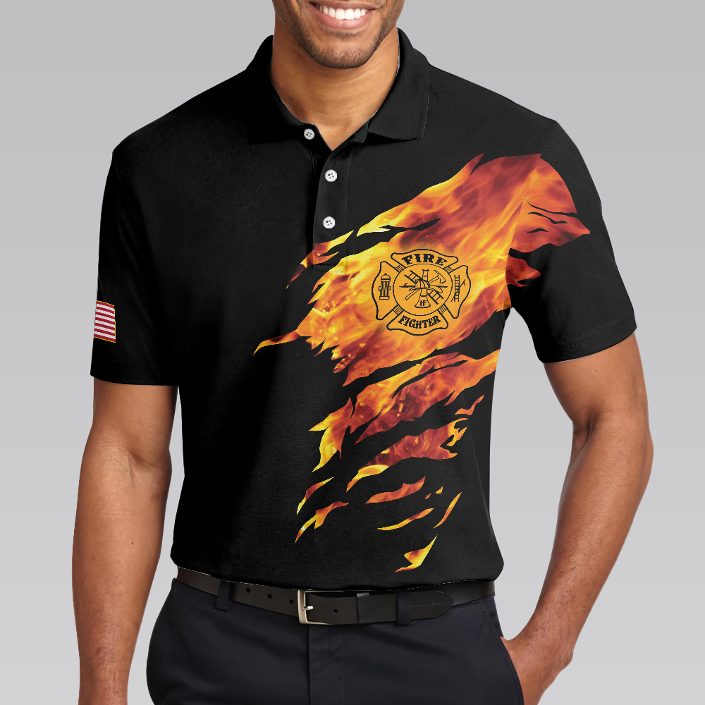 Firefighter My Craft Allows Me To Save Anything Polo Shirt, Skull Firefighter Shirt For Men - Hyperfavor