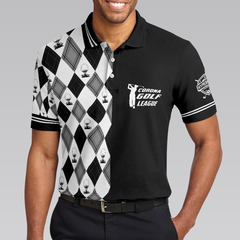 C-Golf League Customer Custom Polo Shirt, Argyle Pattern Polo Shirt, Best Golf Shirt For Men - Hyperfavor