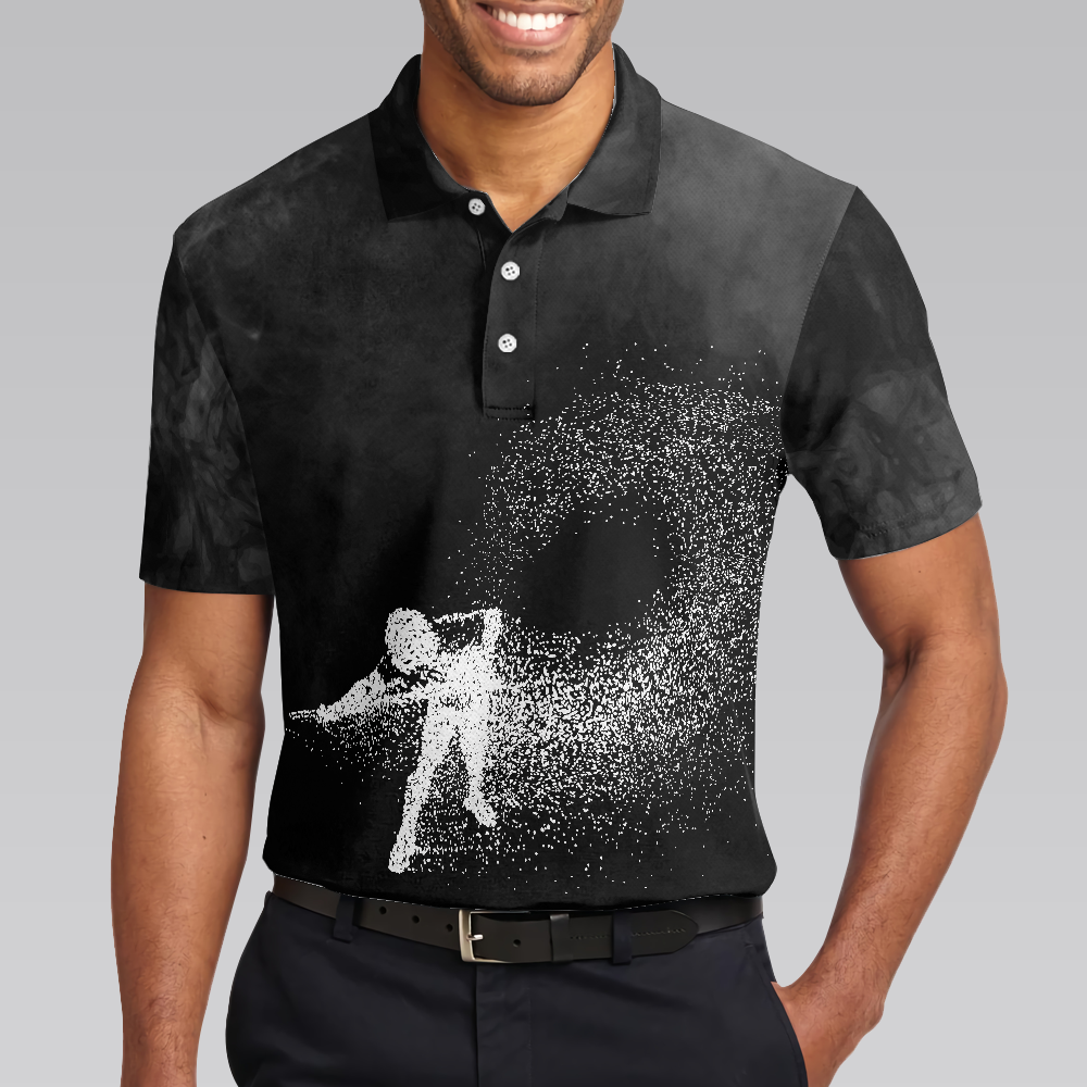 Billiards On Smoke Background Polo Shirt, Smoke Billiards Player Polo Shirt, Best Billiards Shirt For Men - Hyperfavor