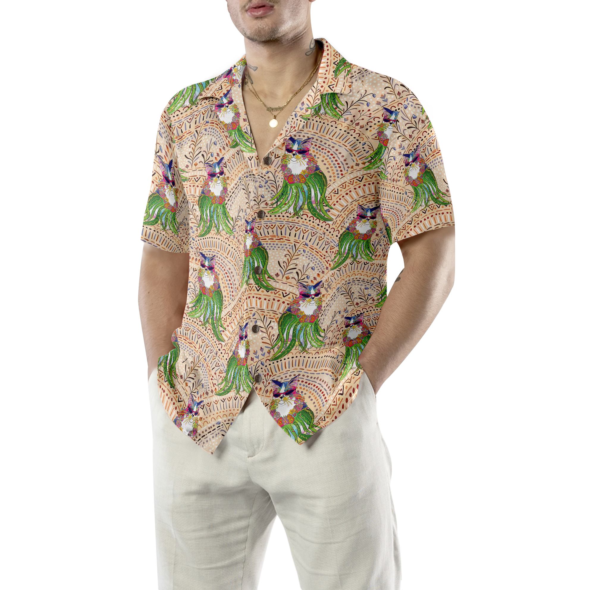 Cat Hula Hawaiian Shirt - Hyperfavor