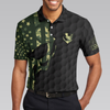 I Only Play Golf On Days That End In "Y" Polo Shirt, Skull American Flag Golf Shirt For Men, Gift For Golfers - Hyperfavor