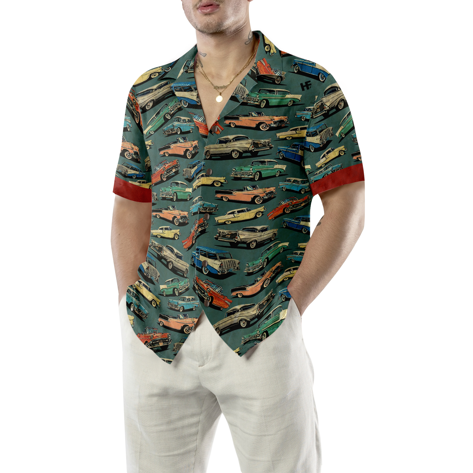 Classic Vintage Car Hawaiian Shirt - Hyperfavor