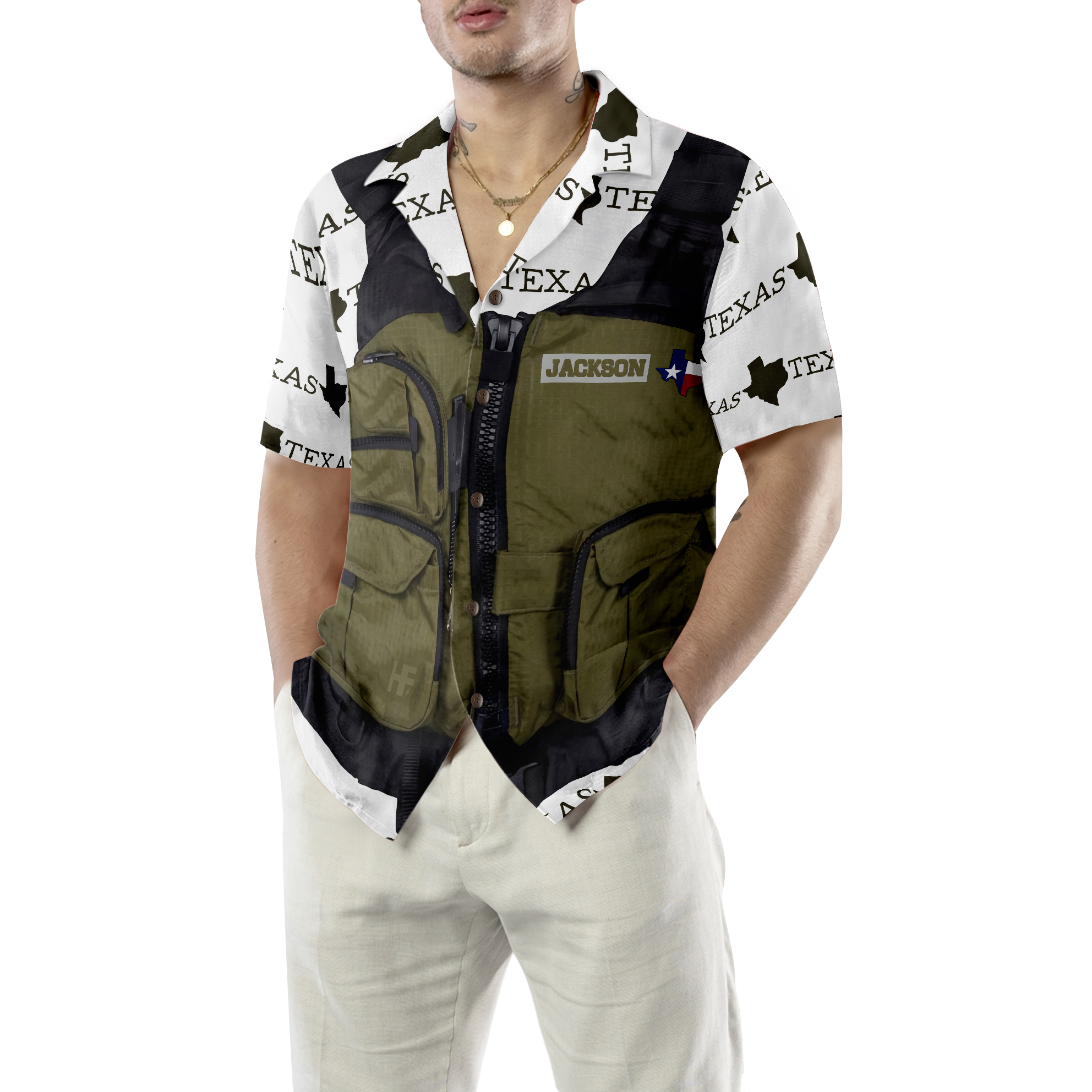 Life Vest Kayak & Fishing Texas Custom Hawaiian Shirt, State Of Texas Logo Shirt, Texas Flag Shirt For Men - Hyperfavor