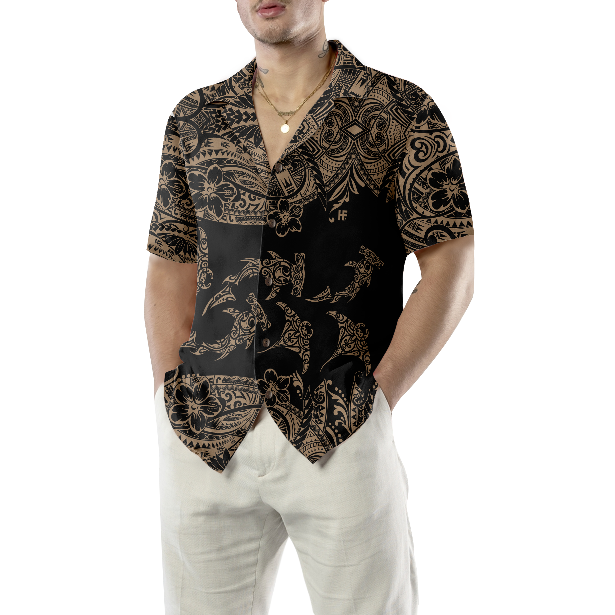 Hawaii Polynesian Pattern Hawaiian Shirt - Hyperfavor