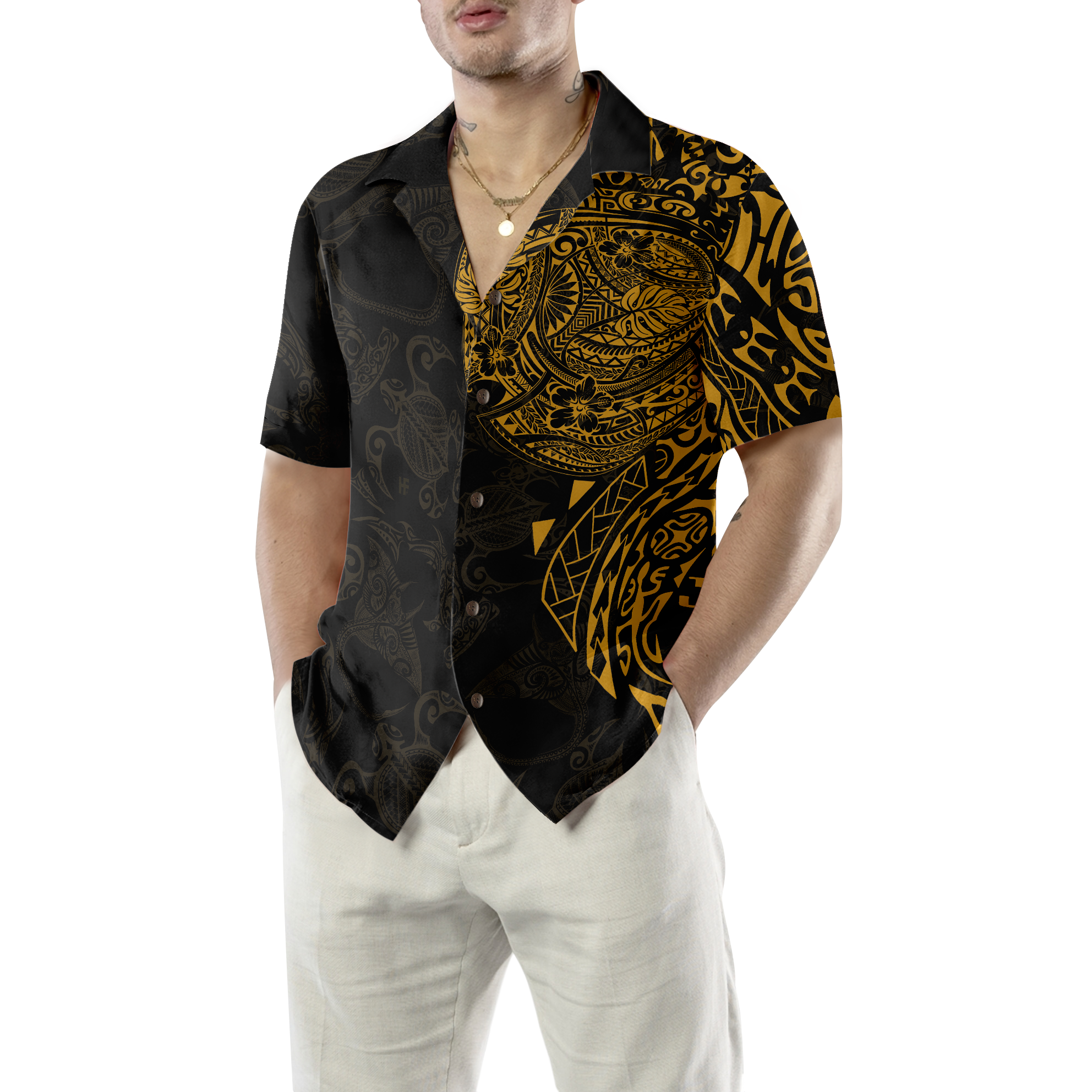 Strong And Cool Polynesian Pattern V2 Hawaiian Shirt - Hyperfavor