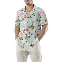 Beautiful Flamingo Shirt For Men Hawaiian Shirt - Hyperfavor