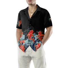 Golden Koi Fish Hawaiian Shirt - Hyperfavor