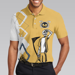 You Know What Rhymes With Golf Beer Polo Shirt, Funny Golf Shirt With Sayings, Gift For Male Golfers - Hyperfavor