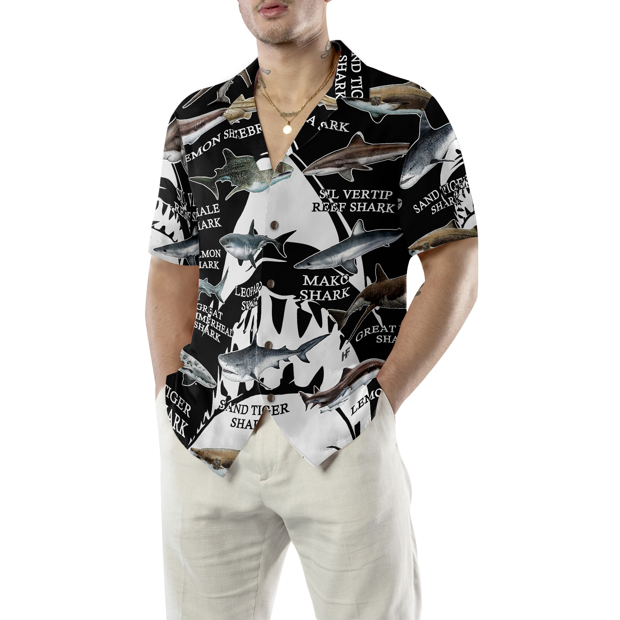 Sharks Of The World Hawaiian Shirt - Hyperfavor