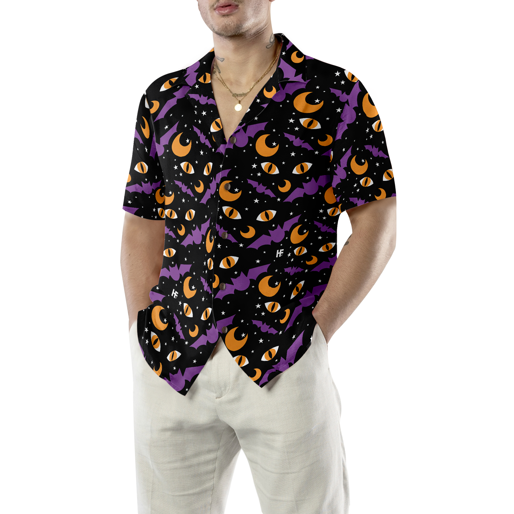 Bats Eyes At Night Hawaiian Shirt - Hyperfavor