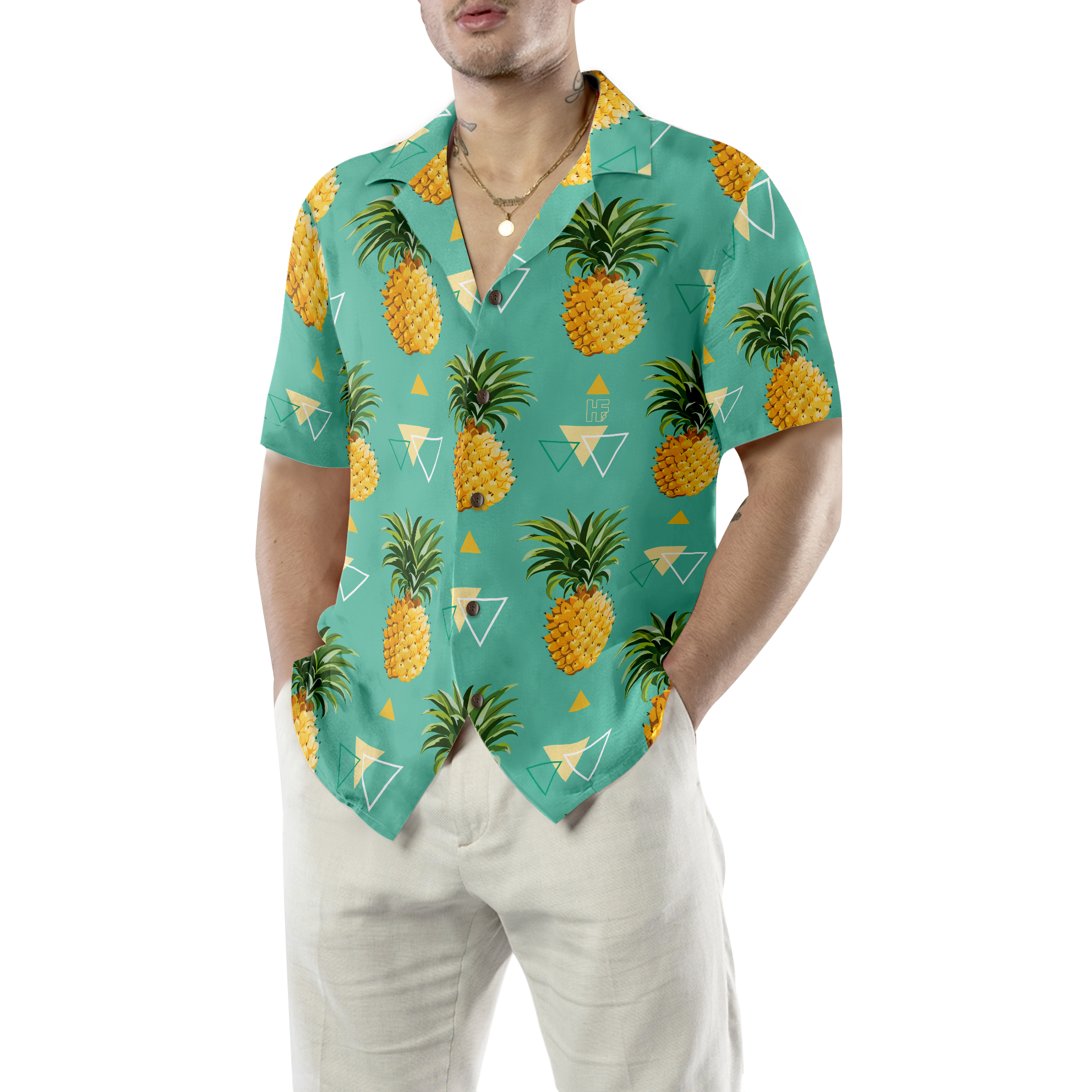 Pineapple Pattern V7 Hawaiian Shirt - Hyperfavor